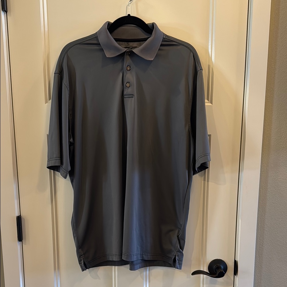 Pebble Beach Gray Polo Shirt Classic Design